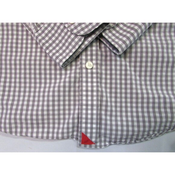 UNTUCKit Dunn Men's Shirt Gray Check Long-Sleeve Large Tall Reg - Picture 5 of 12